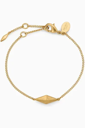 Jimmy Choo Diamond Fine Bracelet in Gold-finish Brass