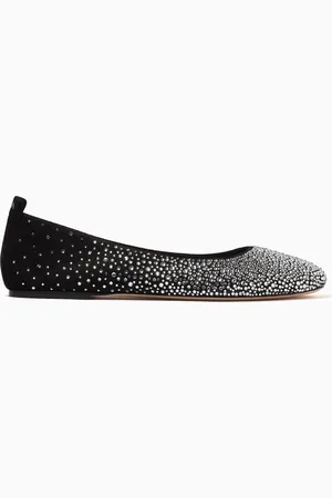 MCM Crystal-embellished Ballet Flats in Leather