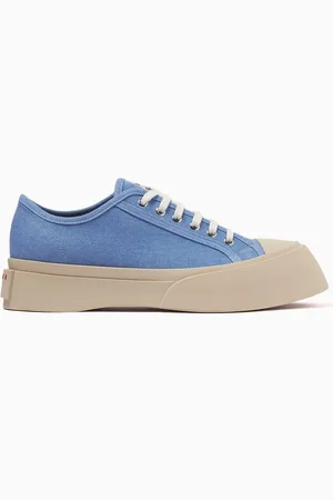 Marni Pablo Platform Sneakers in Denim Canvas