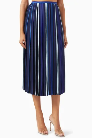 BODICE Classic Multi-binding Midi Skirt in Crepe