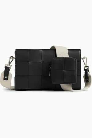 Bottega Veneta Medium Cassette Crossbody Bag in Intreccio Leather