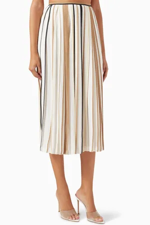 BODICE Classic Multi-binding Midi Skirt in Crepe
