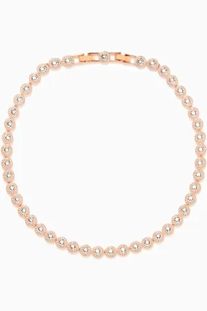 Swarovski Angelic Crystal Necklace in Plated Metal
