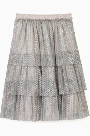 Aigner Shimmer Layered Skirt