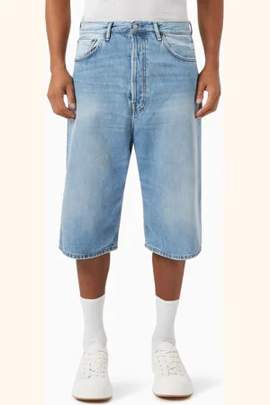 Acne Studios Loose-fit Bermuda Shorts in Denim