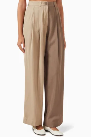 Bouguessa Zelda Two-tone Pants in Wool-blend
