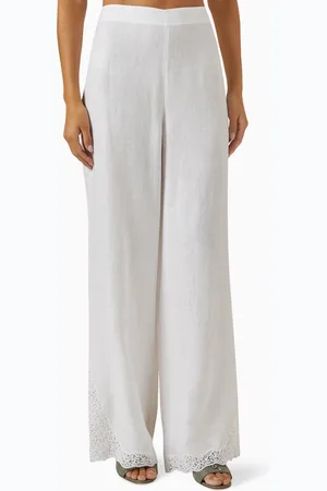 Loro Piana Elouan Wide-leg Pants in Linen-twill