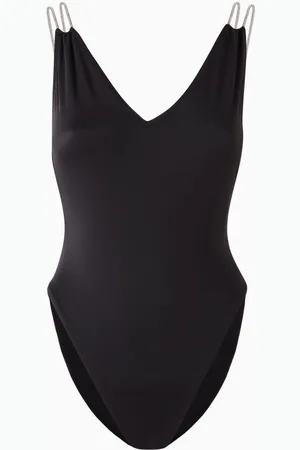 Solid The Lynn Rhinestone-embellished One-piece Swimsuit