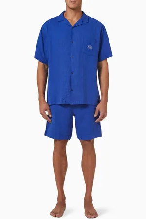 Desmond & Dempsey Cuban Pyjama Set in Linen