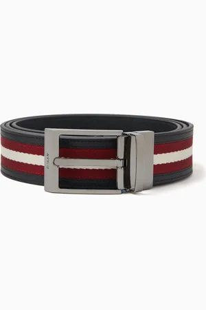 Bally Shiffie Belt Reversible Belt in Leather & Canvas