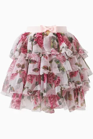 Angels Face Patsy Rose-print Skirt in Tulle