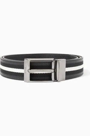 Bally Shiffie Belt Reversible Belt in Leather & Canvas