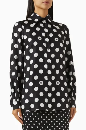 Dolce & Gabbana Polka-dot Print Shirt in Silk-twill