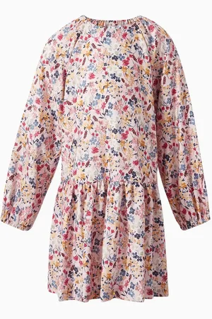 Il gufo Floral Dress in Cotton