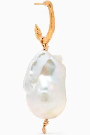 Alighieri The Lion and the Baroque Single Earring in 24kt Gold-plated Bronze