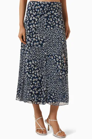 MARELLA Printed Midi Skirt in Viscose