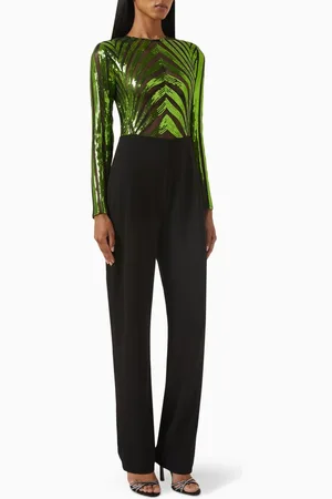 MERAKI Sequin-embellished Jumpsuit in Crepe