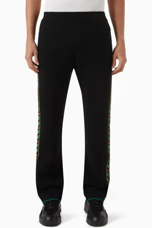 Casablanca Embroidered Laurel Pants in Merino Wool