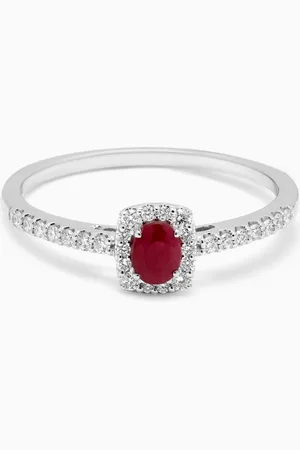Damas Mini Diana Ruby & Diamond Ring in 18kt