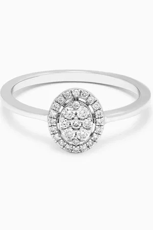 Damas Illusion Oval Diamond Ring in 18kt Gold