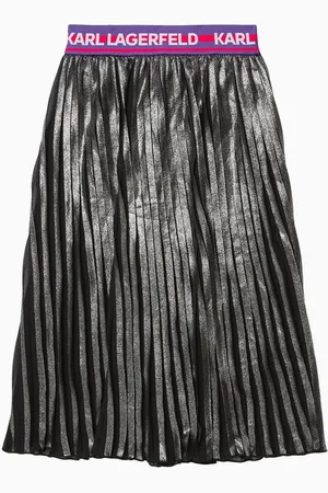 Karl Lagerfeld Logo Pleated Skirt
