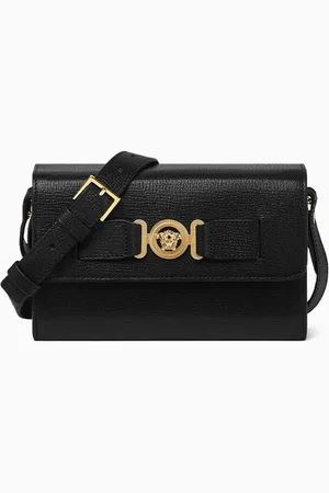 VERSACE Biggie Crossbody Bag in Leather