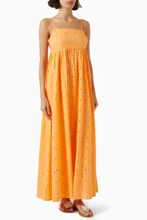 SELECTED Bonita Maxi Dress in Broderie Anglais
