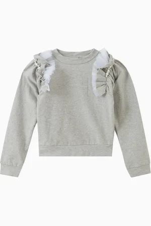 RASPBERRY PLUM Suki Sweater in Tulle & Cotton