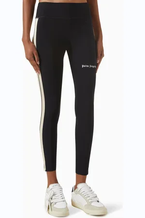 Palm Angels Training Track Leggings in Stretch Nylon