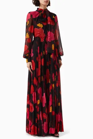 Erdem Floral Scarf Maxi Dress in Voile