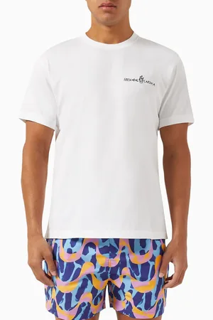 Frescobol Carioca Rosa T-shirt in Organic Cotton