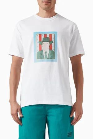 Wacko Maria Printed Crewneck T-shirt in Cotton