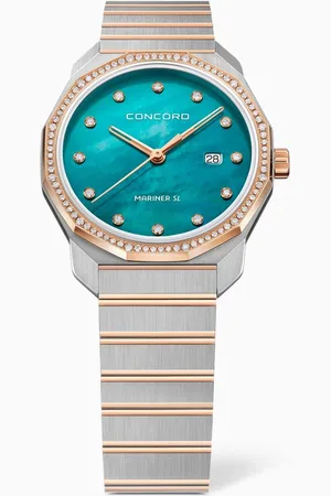 CONCORD Mariner SL Lady Quartz Diamond & 18kt Rose-gold Watch, 30mm