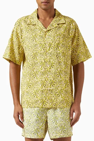 ONIA Air Convertible Vacation Shirt in Linen-blend