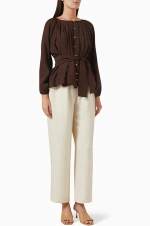 SH COLLECTION Gathered Top & Pants Set