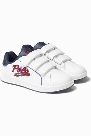 Ralph Lauren Heritage Court III Graphic Sneakers in Faux Leather