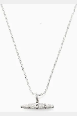 Bleue Burnham Bar Willow Pendant in Sterling