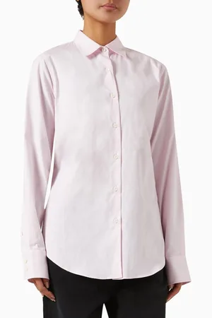 Prada Belted-back Shirt in Cotton