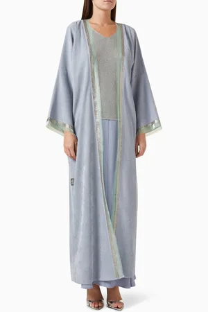 SH COLLECTION Lace-trimmed Abaya Set