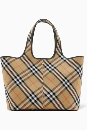 Burberry Medium Tote Bag in Cotton Twill