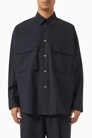STUDIO NICHOLSON Frame Oversized Shirt in Cotton