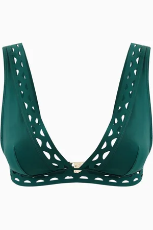 Livy Lynwood Plunge Bikini Top in Stretch Nylon