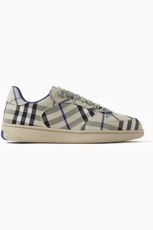 Burberry Check Terrace Sneakers in Cotton-blend