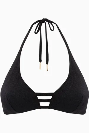 Livy Oceanside Bikini Top in Lurex