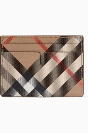 Burberry Ms Sandon Cardholder in Vintage Check Canvas