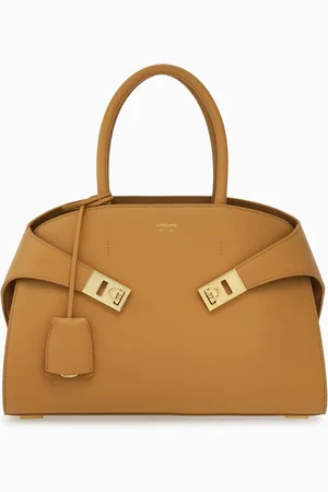 Salvatore Ferragamo Small Hug Top Handle Bag in leather