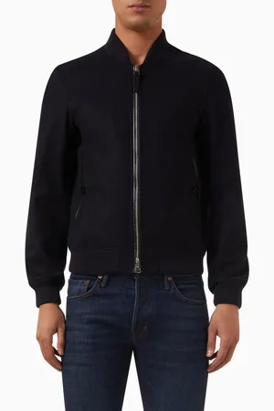 Tom Ford Light Felt Bomber Jacket in Wool