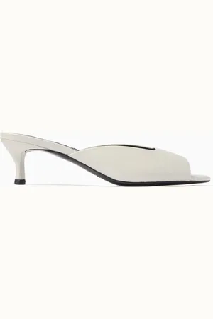 By Far Wendy 50 Mules in Creased Leather