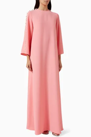 Nihan Peker Pearl-embellished Maxi Dress in Crepe