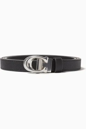 Coach Sculpted Signature Buckle Reversible Belt